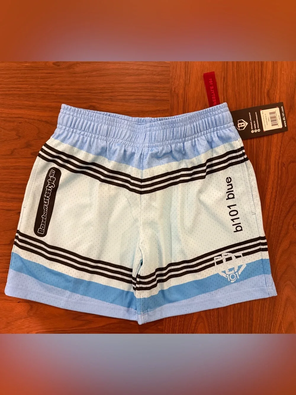 Baseball Lifestyle 101 Kids Youth Small Light Crayon Athletic Shorts NWT